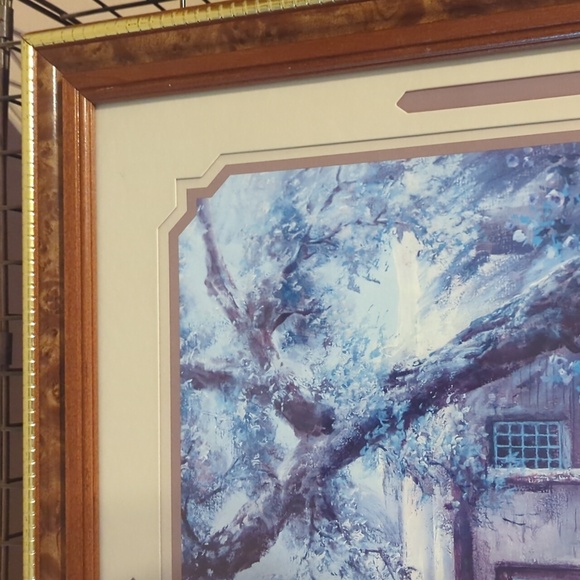 Vintage 1990 Lee K. Parkinson professional Framed Print Hecienda - Picture 4 of 6